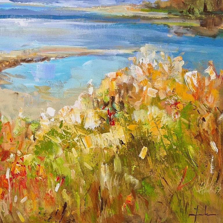 Original Impressionism Landscape Painting by Irina Laube