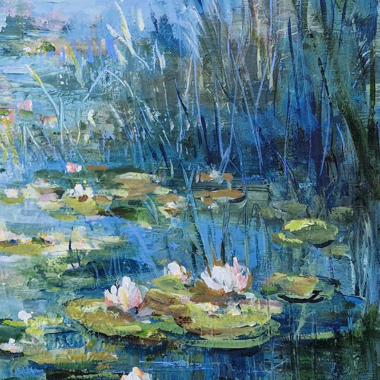 Original Expressionism Floral Painting by Irina Laube