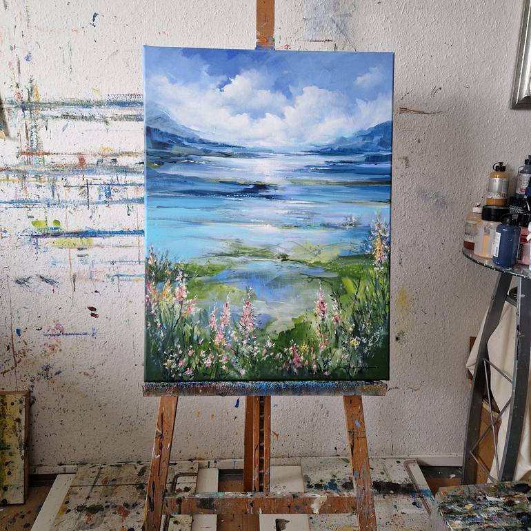 Original Impressionism Landscape Painting by Irina Laube