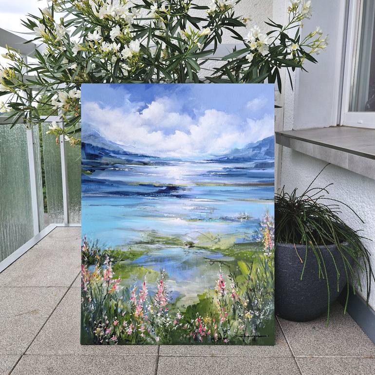 Original Impressionism Landscape Painting by Irina Laube