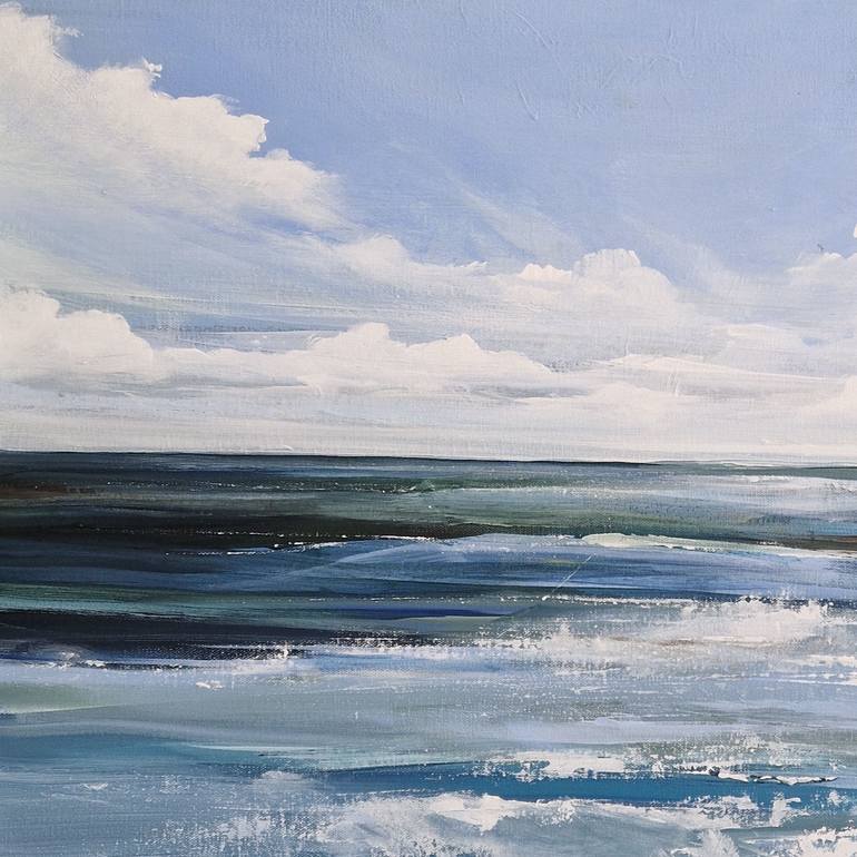 Original Expressionism Seascape Painting by Irina Laube