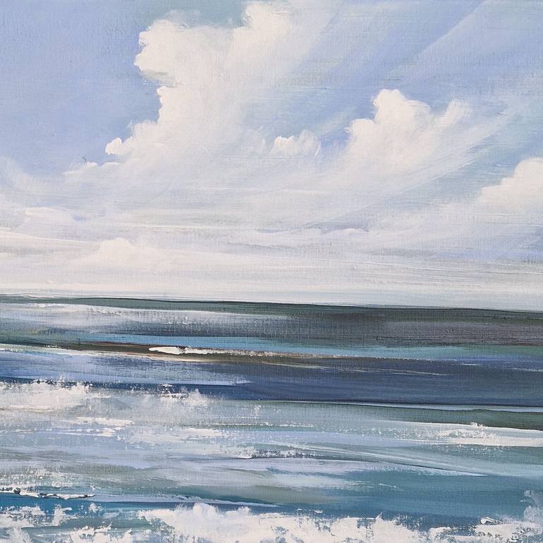 Original Expressionism Seascape Painting by Irina Laube