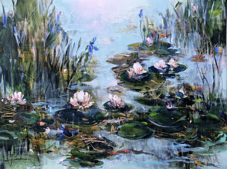 Original Expressionism Floral Painting by Irina Laube