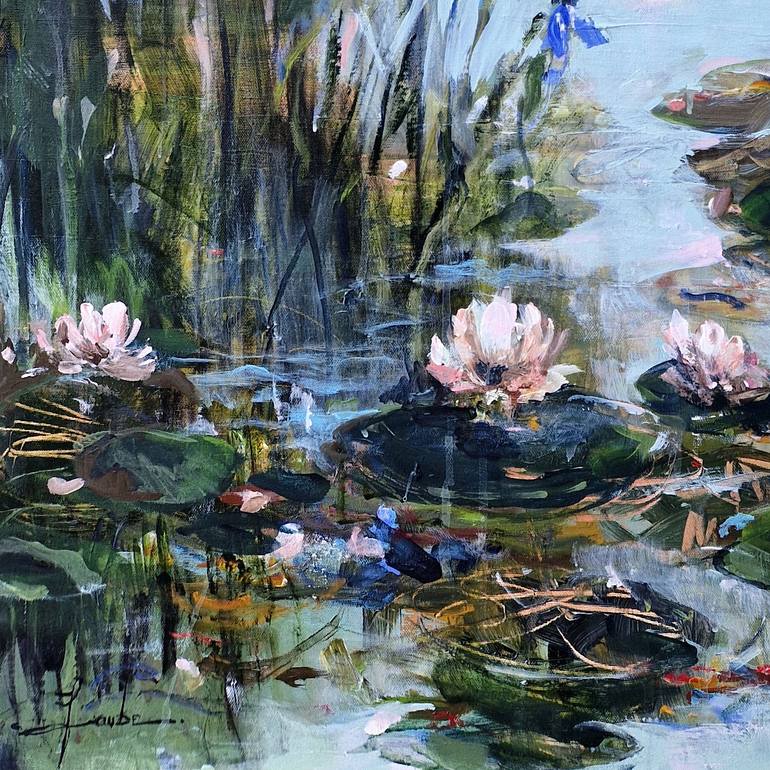 Original Expressionism Floral Painting by Irina Laube