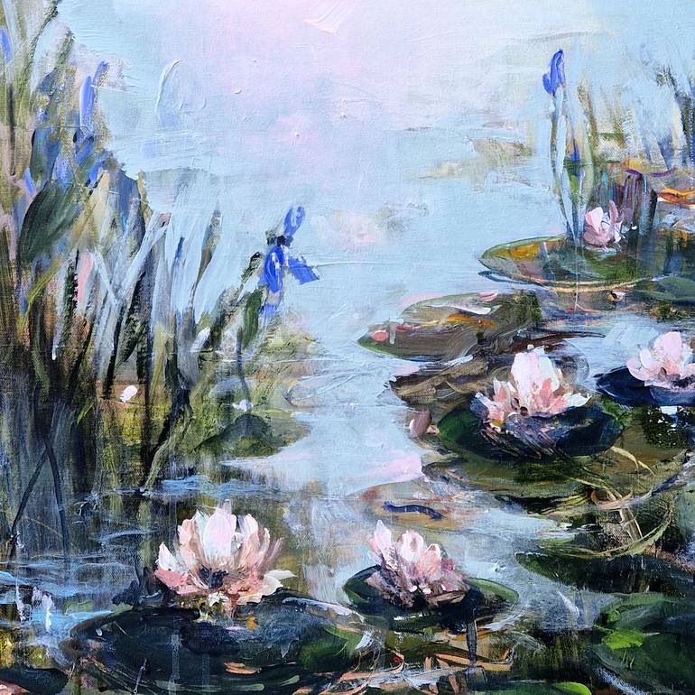 Original Expressionism Floral Painting by Irina Laube