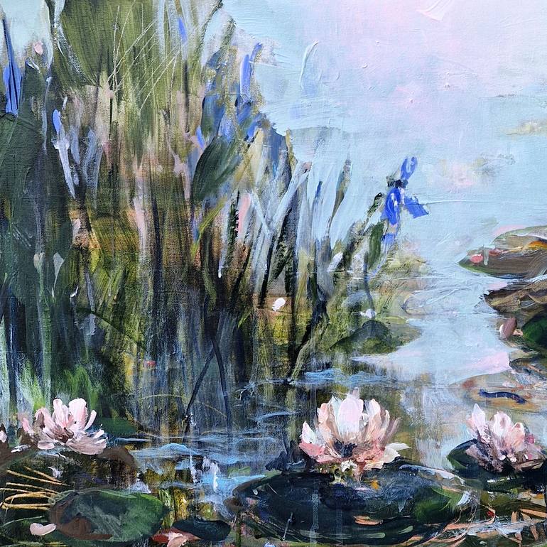 Original Expressionism Floral Painting by Irina Laube