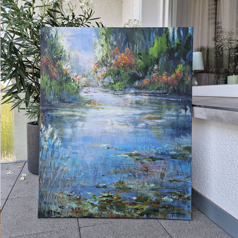 Original Impressionism Landscape Painting by Irina Laube