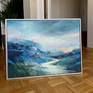Abstract landscape painting, acrylic on canvas, 60x80 cm;
Finished with varnish including UV protection.