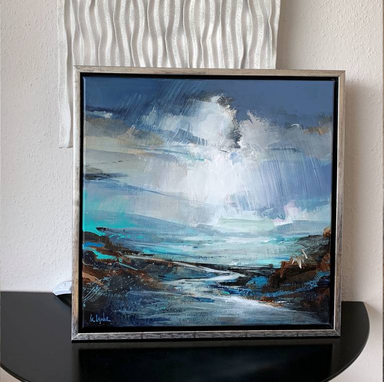 Original Abstract Landscape Painting by Irina Laube