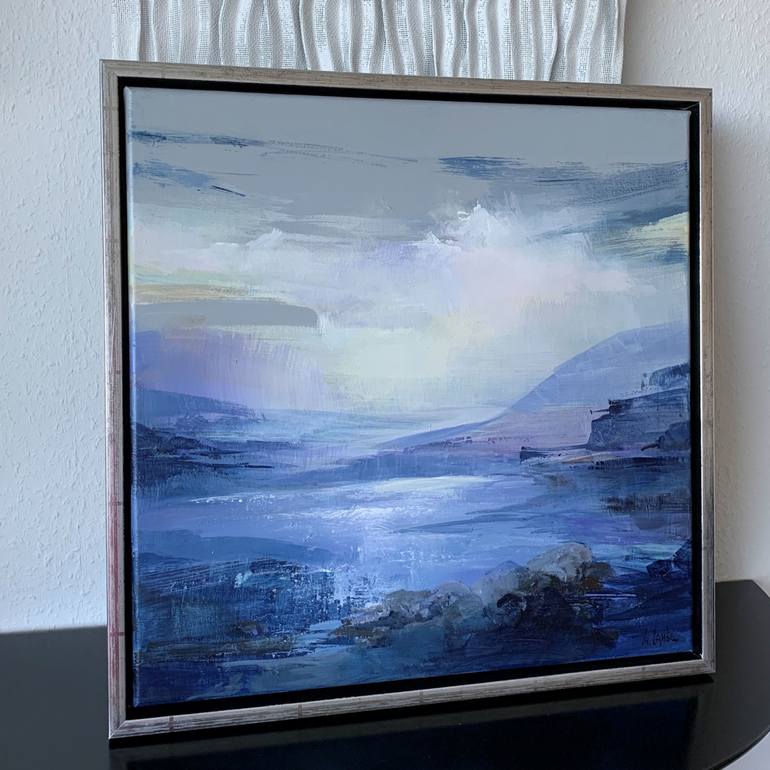 Original Abstract Seascape Painting by Irina Laube
