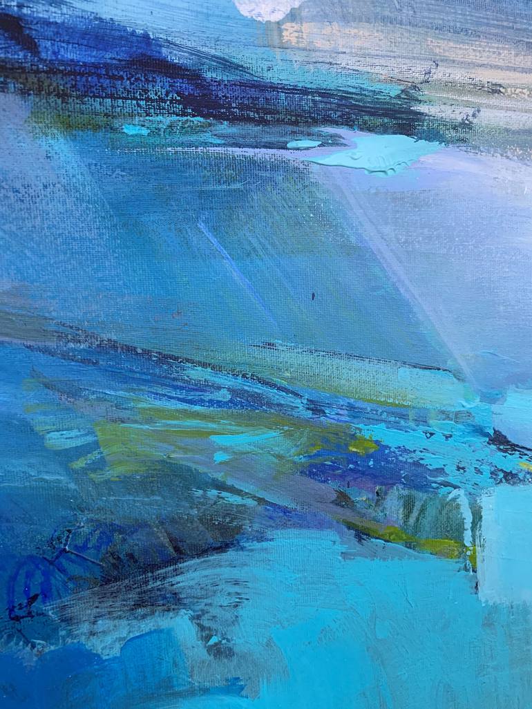 Original Abstract Seascape Painting by Irina Laube