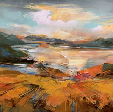 Original Abstract Landscape Paintings by Irina Laube