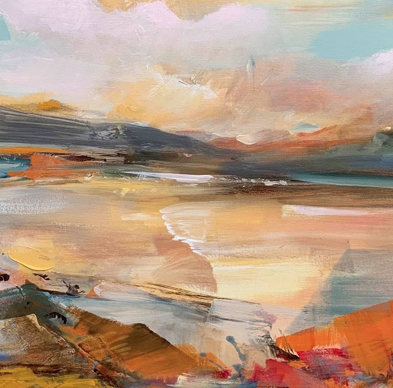 Original Abstract Landscape Painting by Irina Laube