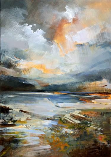 Original Abstract Landscape Paintings by Irina Laube