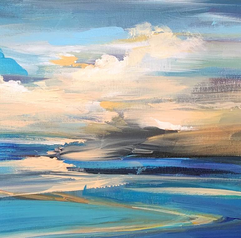 Original Abstract Landscape Painting by Irina Laube