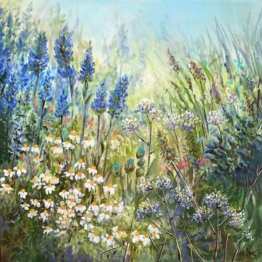 Original Impressionism Floral Paintings by Irina Laube