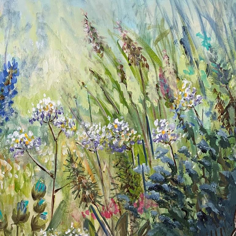 Flowers meadow Painting by Irina Laube | Saatchi Art