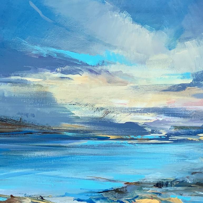 Original Abstract Seascape Painting by Irina Laube