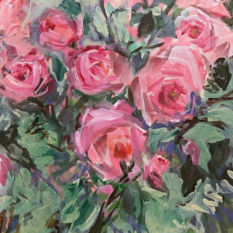 Original Floral Painting by Irina Laube