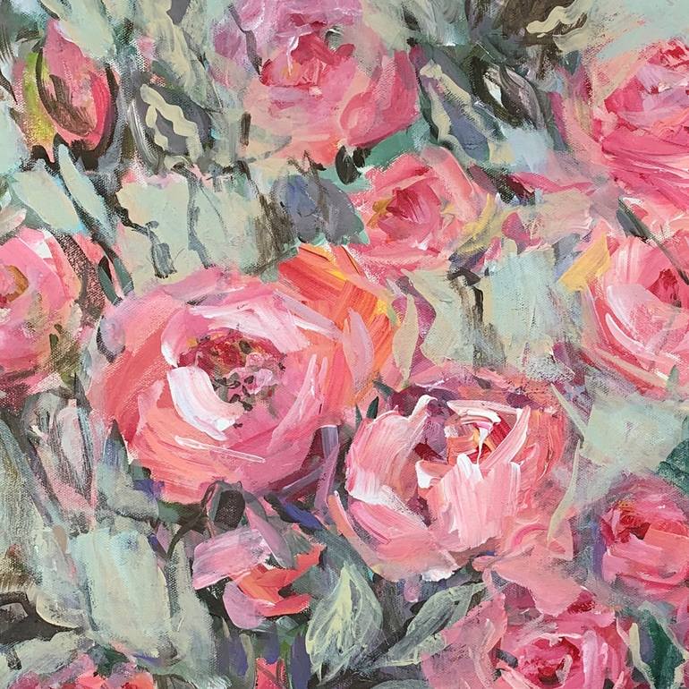 Original Floral Painting by Irina Laube