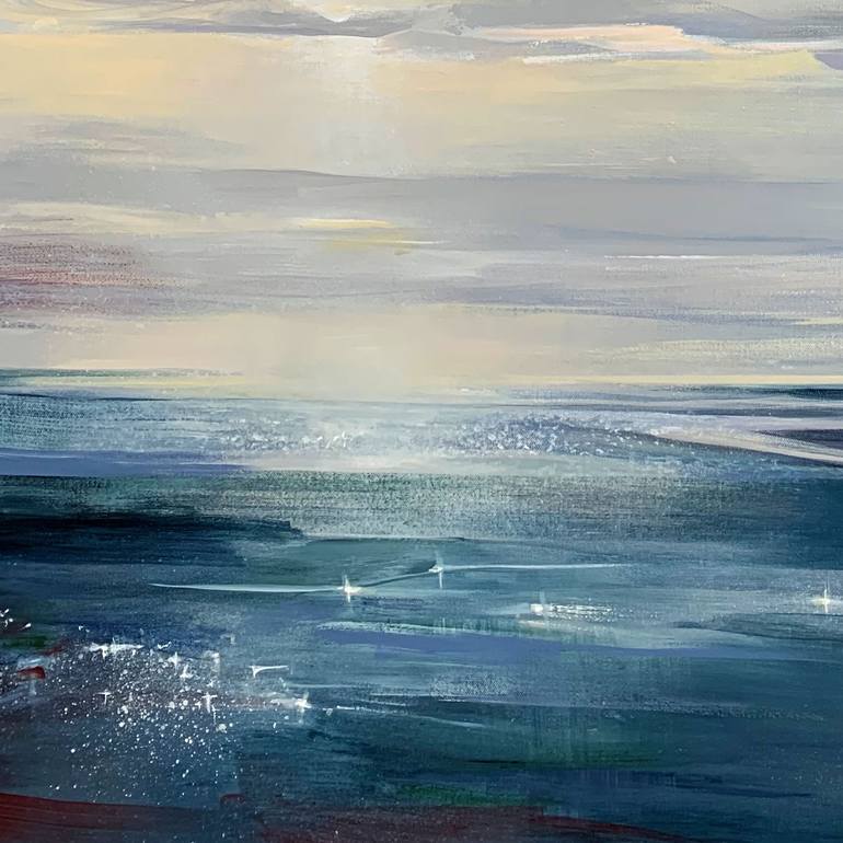 Original Abstract Expressionism Seascape Painting by Irina Laube