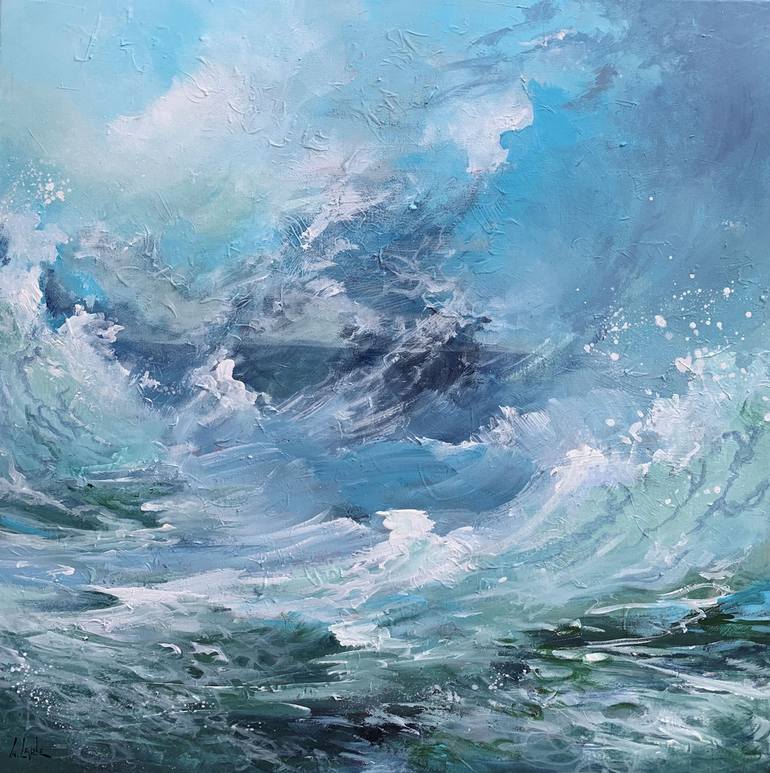 Moving ocean Painting by Irina Laube | Saatchi Art