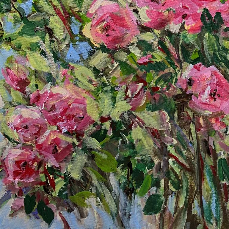 Original Impressionism Floral Painting by Irina Laube