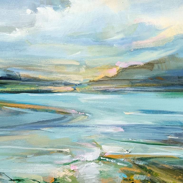 Original Abstract Landscape Painting by Irina Laube