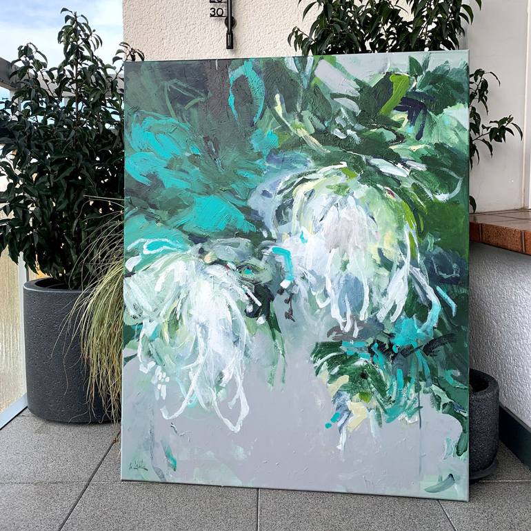 Original Floral Painting by Irina Laube