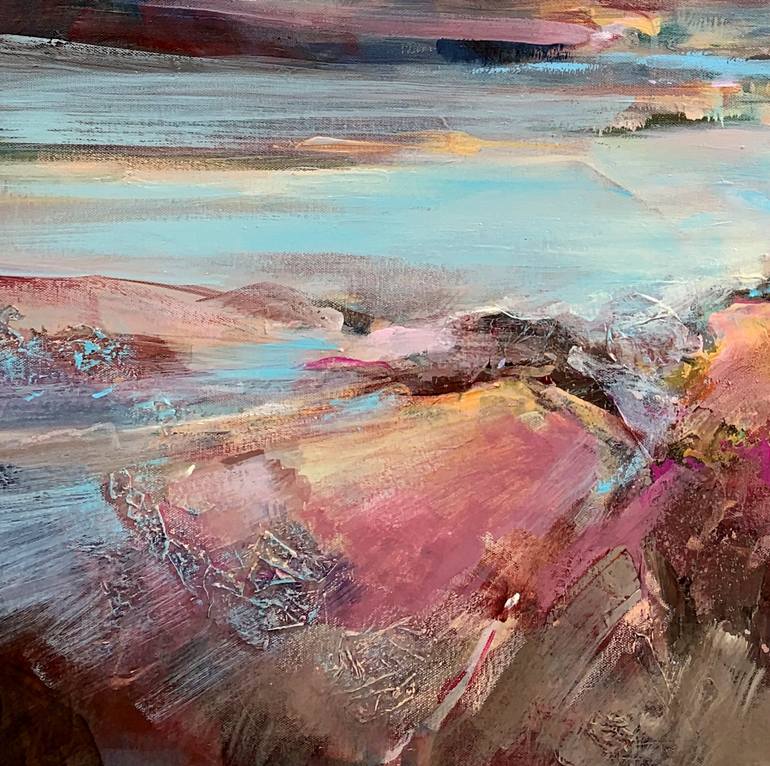 Original Abstract Landscape Painting by Irina Laube