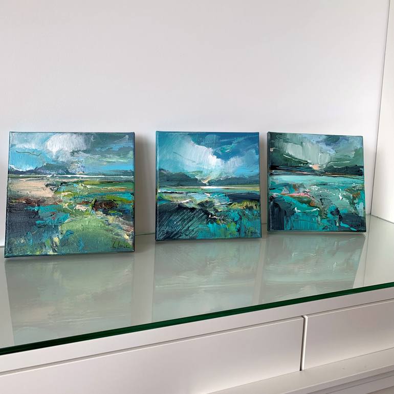 Original Abstract Expressionism Abstract Painting by Irina Laube