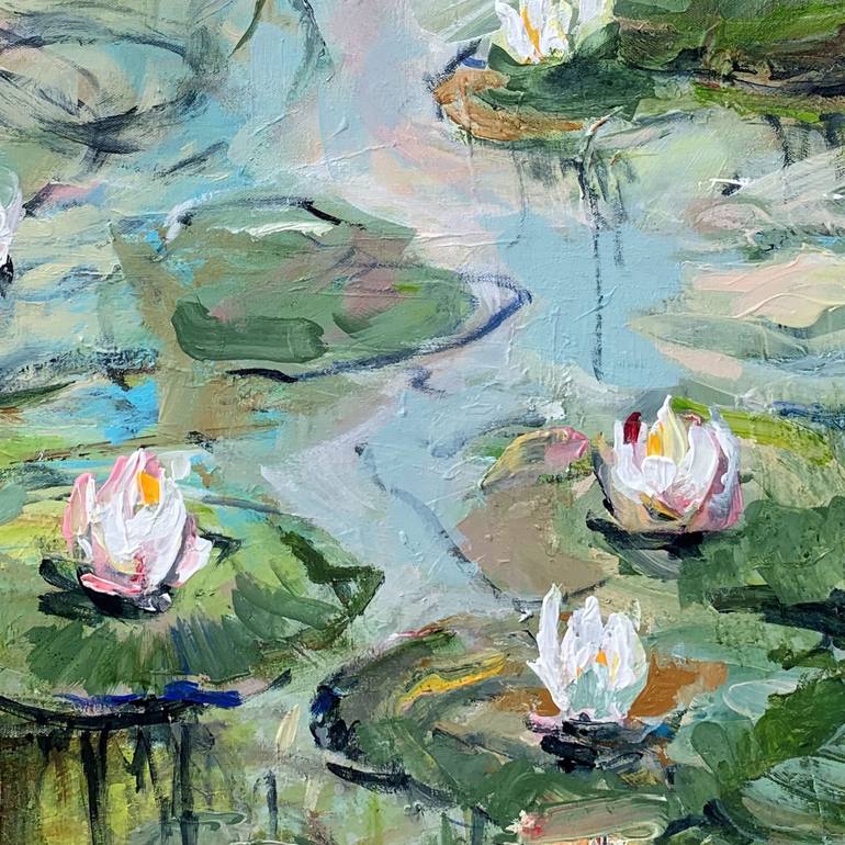 Water lilies Painting by Irina Laube | Saatchi Art