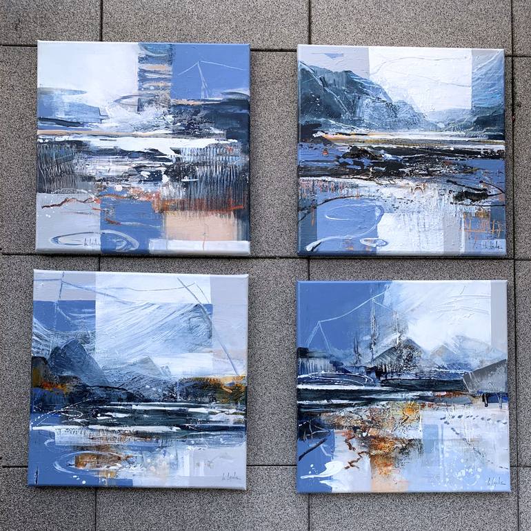 Original Abstract Landscape Painting by Irina Laube