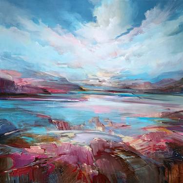 Original Abstract Expressionism Landscape Paintings by Irina Laube