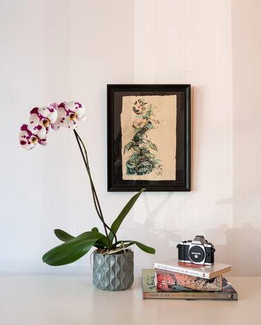 Original Realism Floral Drawings by DiANA LEMNARU