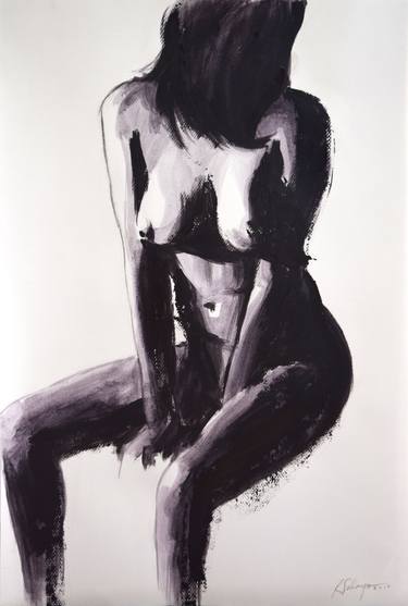 Print of Figurative Nude Paintings by Meng Salazar