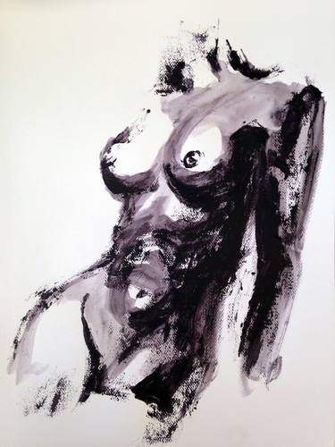 Print of Abstract Expressionism Nude Paintings by Meng Salazar
