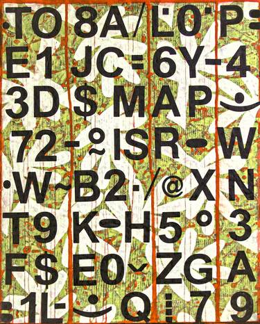 Print of Abstract Typography Mixed Media by Jarmila Kostliva