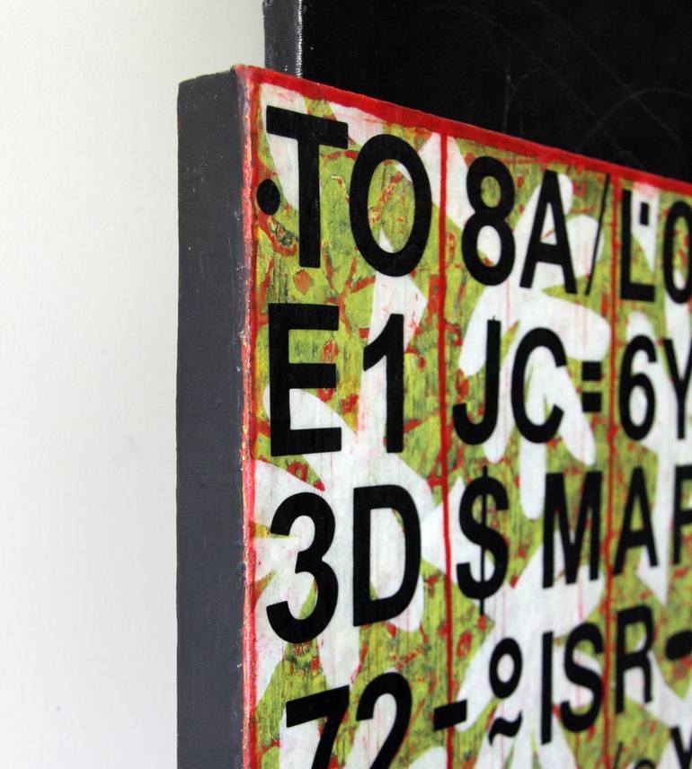 Original Typography Mixed Media by Jarmila Kostliva