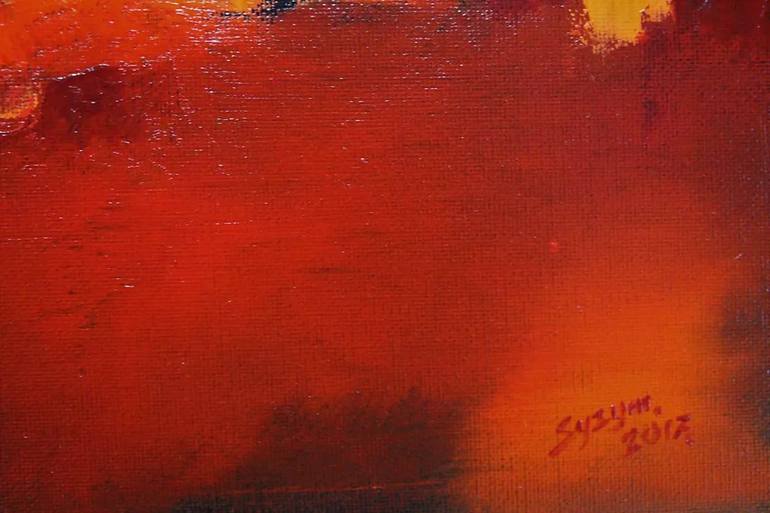 Original Abstract Painting by Zbigniew Skrzypek