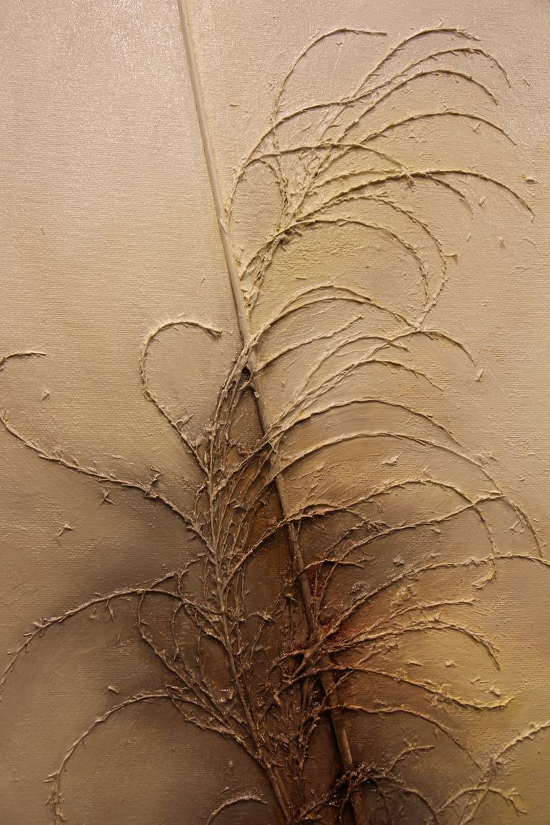 Original Abstract Botanic Painting by Zbigniew Skrzypek