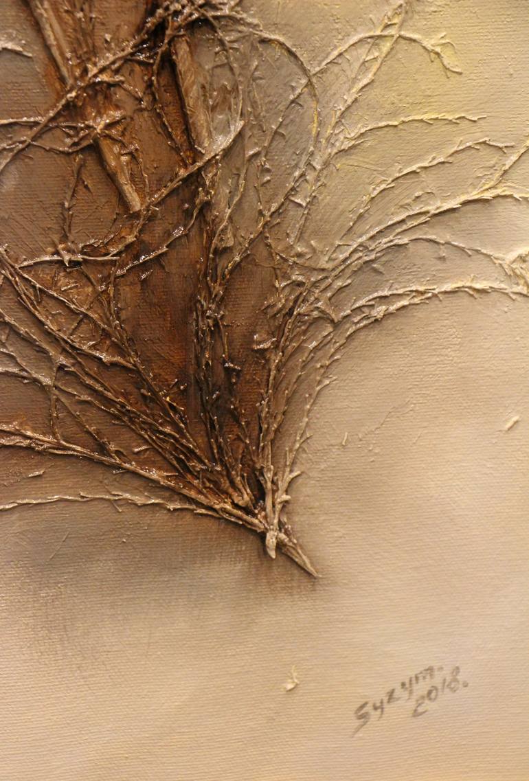 Original Abstract Botanic Painting by Zbigniew Skrzypek