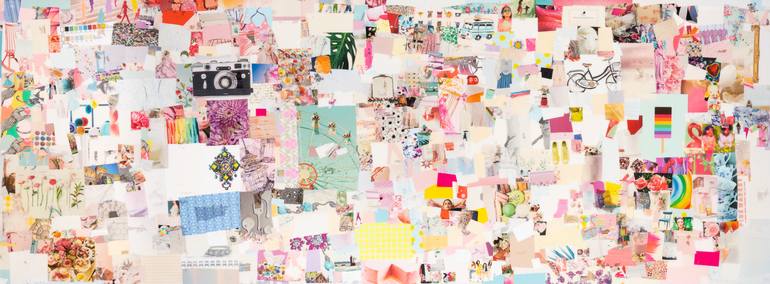 Pastel Collage by Tanja Vaillancourt | Saatchi Art