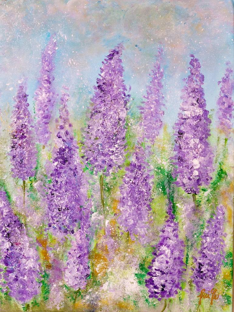 Original Fine Art Floral Painting by Michaela Sebestova