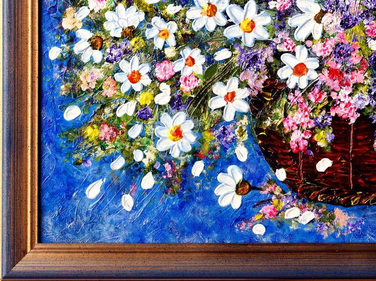 Original Figurative Floral Painting by Michaela Sebestova