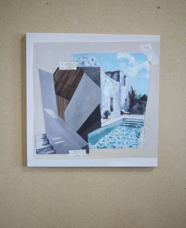 Original Contemporary Architecture Painting by jay yeomans