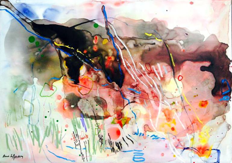 Original Abstract Paintings by Anna Salzmann