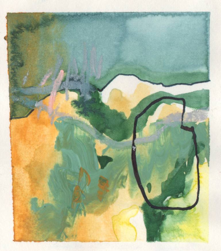 Original Abstract Landscape Paintings by Anna Salzmann
