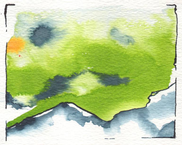 Original Abstract Landscape Paintings by Anna Salzmann
