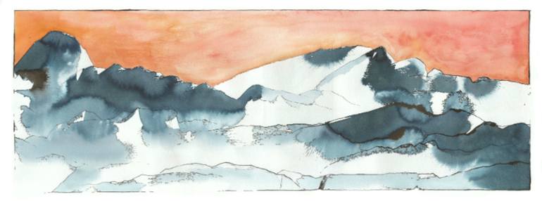 Original Abstract Landscape Paintings by Anna Salzmann